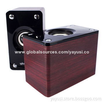 3W*2 Wooden Case Stereo Mini Computer Speakers with 50-20,000Hz Frequency ResponseNew